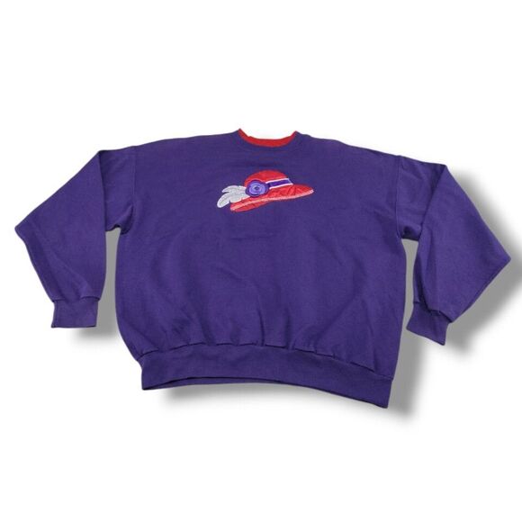 Vintage Top Stitch By Morning Sun Sweatshirt Size XL Vintage Sweater Embroidered - Picture 1 of 6